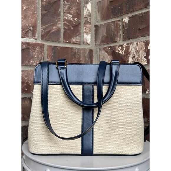 Celine Cabas de France Tote Canvas with Leather Small 43681 - Picture 3 of 14